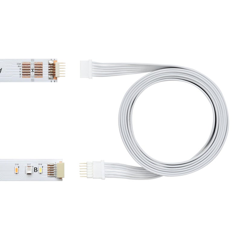 Litcessory Extension Cable for Philips Hue/Solo Lightstrip (6in, 5 Pack, White - Micro 6-PIN V4 / Solo Lightstrip) - Image 3